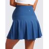 imageCRZ YOGA Womens Butterluxe Maternity High Waisted Tennis Skirts A Line Flowy Golf Athletic Casual Pregnancy Skort with PocketPitch Blue