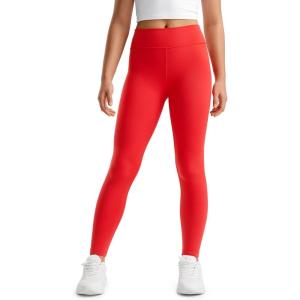 imageCRZ YOGA Girls Butterluxe Full Length Athletic Leggings  Kids High Waist Lounge Pants Active Dance Running Yoga TightsDeep Red