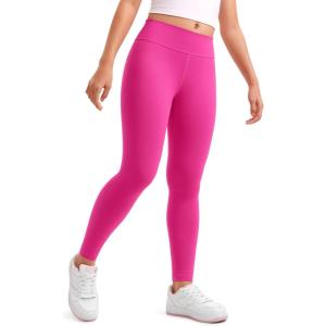 imageCRZ YOGA Girls Butterluxe Full Length Athletic Leggings  Kids High Waist Lounge Pants Active Dance Running Yoga TightsHibiscus Purple