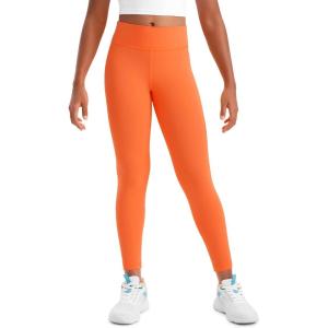imageCRZ YOGA Girls Butterluxe Full Length Athletic Leggings  Kids High Waist Lounge Pants Active Dance Running Yoga TightsNeon Orange