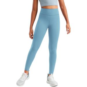 imageCRZ YOGA Girls Butterluxe Full Length Athletic Leggings  Kids High Waist Lounge Pants Active Dance Running Yoga TightsPure Blue