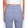 imageCRZ YOGA Lightweight Straight Leg Workout Pants for Women Casual Ruched Work Gym Athletic Joggers with PocketsAdobeblue