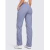 imageCRZ YOGA Lightweight Straight Leg Workout Pants for Women Casual Ruched Work Gym Athletic Joggers with PocketsAdobeblue