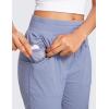 imageCRZ YOGA Lightweight Straight Leg Workout Pants for Women Casual Ruched Work Gym Athletic Joggers with PocketsAdobeblue