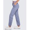 imageCRZ YOGA Lightweight Straight Leg Workout Pants for Women Casual Ruched Work Gym Athletic Joggers with PocketsAdobeblue