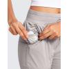 imageCRZ YOGA Lightweight Straight Leg Workout Pants for Women Casual Ruched Work Gym Athletic Joggers with PocketsDark Chrome