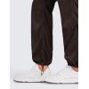 imageCRZ YOGA Lightweight Straight Leg Workout Pants for Women Casual Ruched Work Gym Athletic Joggers with PocketsHot Fudge Brown