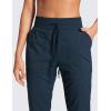 imageCRZ YOGA Lightweight Straight Leg Workout Pants for Women Casual Ruched Work Gym Athletic Joggers with PocketsInk Blue