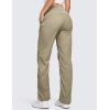 imageCRZ YOGA Lightweight Straight Leg Workout Pants for Women Casual Ruched Work Gym Athletic Joggers with PocketsKhali Barley