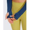 imageCRZ YOGA Butterluxe Long Sleeve Crop Tops for Women Slim Fit Workout Shirts Cropped Athletic Gym TShirtsFrench Navy