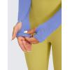 imageCRZ YOGA Butterluxe Long Sleeve Crop Tops for Women Slim Fit Workout Shirts Cropped Athletic Gym TShirtsWild Indigo