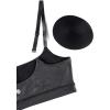 imageCRZ YOGA Womens Butterluxe Adjustable Spaghetti Strap Sports Bra  Scoop Neck Wireless Padded Yoga Workout Crop TopBlack Foil Pattern