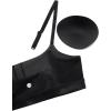 imageCRZ YOGA Womens Butterluxe Adjustable Spaghetti Strap Sports Bra  Scoop Neck Wireless Padded Yoga Workout Crop TopBlack Tie Dye Flowers