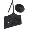 imageCRZ YOGA Womens Butterluxe Adjustable Spaghetti Strap Sports Bra  Scoop Neck Wireless Padded Yoga Workout Crop TopDark Grey Camouflage 2