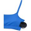 imageCRZ YOGA Womens Butterluxe Adjustable Spaghetti Strap Sports Bra  Scoop Neck Wireless Padded Yoga Workout Crop TopSparkle Blue