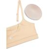 imageCRZ YOGA Womens Butterluxe Adjustable Spaghetti Strap Sports Bra  Scoop Neck Wireless Padded Yoga Workout Crop TopTan Milkshake