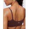 imageCRZ YOGA Womens Butterluxe Adjustable Spaghetti Strap Sports Bra  Scoop Neck Wireless Padded Yoga Workout Crop TopTaupe