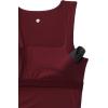imageCRZ YOGA Butterluxe Womens Longline Square Neck Sports Bras  Basic Crop Tank Yoga Workout Tops with Built in PadsRed Merlot