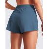 imageCRZ YOGA Running Shorts for Women High Waisted V Split for Gym Workout Athletic Track with Mesh Liner Quick DryStelindigo
