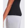 imageCRZ YOGA Womens Ribbed Modal Casual Short Sleeve Crew Neck Basic Shirts Going Out Soft Fitted Stretchy Athletic Workout TopsBlack