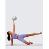 imageCRZ YOGA Butterlift Womens Scoop Neck Longline Sports Bra  U Back Adjustable Straps Workout Crop Tank Top with Built in PadsDark Lavender Purple