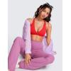 imageCRZ YOGA Butterluxe Deep VNeck Sports Bras for Women  Spaghetti Strap Criss Cross Padded Top Low Coverage Wireless YogaDeep Red