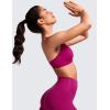 imageCRZ YOGA Butterluxe Deep VNeck Sports Bras for Women  Spaghetti Strap Criss Cross Padded Top Low Coverage Wireless YogaMagenta Purple