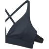imageCRZ YOGA Butterluxe Deep VNeck Sports Bras for Women  Spaghetti Strap Criss Cross Padded Top Low Coverage Wireless YogaTrue Navy