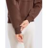 imageCRZ YOGA SoftAura Half Zip Sweatshirt for Women Long Sleeve Pullover Workout Casual Funnel Neck Tops with PocketCoffee Brown