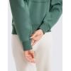 imageCRZ YOGA SoftAura Half Zip Sweatshirt for Women Long Sleeve Pullover Workout Casual Funnel Neck Tops with PocketDark Forest Green