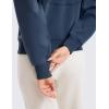 imageCRZ YOGA SoftAura Half Zip Sweatshirt for Women Long Sleeve Pullover Workout Casual Funnel Neck Tops with PocketInk Blue