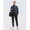 imageCRZ YOGA SoftAura Half Zip Sweatshirt for Women Long Sleeve Pullover Workout Casual Funnel Neck Tops with PocketInk Blue