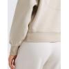imageCRZ YOGA SoftAura Half Zip Sweatshirt for Women Long Sleeve Pullover Workout Casual Funnel Neck Tops with PocketMojave Tan