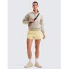 imageCRZ YOGA SoftAura Half Zip Sweatshirt for Women Long Sleeve Pullover Workout Casual Funnel Neck Tops with PocketMojave Tan