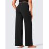imageCRZ YOGA Womens Butterlift High Waisted Wide Leg Pants with Pockets 29quot31quot33quot  Yoga Lounge Buttery Soft Comfy CasualBlack