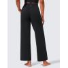 imageCRZ YOGA Womens Butterlift High Waisted Wide Leg Pants with Pockets 29quot31quot33quot  Yoga Lounge Buttery Soft Comfy CasualBlack
