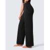imageCRZ YOGA Womens Butterlift High Waisted Wide Leg Pants with Pockets 29quot31quot33quot  Yoga Lounge Buttery Soft Comfy CasualBlack