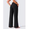 imageCRZ YOGA Womens Butterlift High Waisted Wide Leg Pants with Pockets 29quot31quot33quot  Yoga Lounge Buttery Soft Comfy CasualBlack