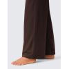 imageCRZ YOGA Womens Butterlift High Waisted Wide Leg Pants with Pockets 29quot31quot33quot  Yoga Lounge Buttery Soft Comfy CasualHot Fudge Brown
