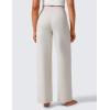 imageCRZ YOGA Womens Butterlift High Waisted Wide Leg Pants with Pockets 29quot31quot33quot  Yoga Lounge Buttery Soft Comfy CasualMilky White Bone
