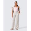 imageCRZ YOGA Womens Butterlift High Waisted Wide Leg Pants with Pockets 29quot31quot33quot  Yoga Lounge Buttery Soft Comfy CasualMilky White Bone