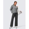 imageCRZ YOGA Womens Butterlift High Waisted Wide Leg Pants with Pockets 29quot31quot33quot  Yoga Lounge Buttery Soft Comfy CasualMysterious Grey
