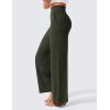 imageCRZ YOGA Womens Butterlift High Waisted Wide Leg Pants with Pockets 29quot31quot33quot  Yoga Lounge Buttery Soft Comfy CasualOlive Green