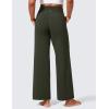 imageCRZ YOGA Womens Butterlift High Waisted Wide Leg Pants with Pockets 29quot31quot33quot  Yoga Lounge Buttery Soft Comfy CasualOlive Green