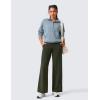 imageCRZ YOGA Womens Butterlift High Waisted Wide Leg Pants with Pockets 29quot31quot33quot  Yoga Lounge Buttery Soft Comfy CasualOlive Green