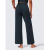 imageCRZ YOGA Womens Butterlift High Waisted Wide Leg Pants with Pockets 29quot31quot33quot  Yoga Lounge Buttery Soft Comfy CasualTrue Navy
