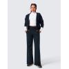 imageCRZ YOGA Womens Butterlift High Waisted Wide Leg Pants with Pockets 29quot31quot33quot  Yoga Lounge Buttery Soft Comfy CasualTrue Navy