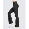 imageCRZ YOGA Womens Fleece Lined Flare Leggings 31quot Bootcut Yoga Pants Tummy Control Winter Thermal Warm Soft Casual LoungeBlack