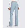 imageCRZ YOGA Womens Fleece Lined Flare Leggings 31quot Bootcut Yoga Pants Tummy Control Winter Thermal Warm Soft Casual LoungeCambric Blue