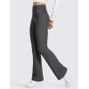 imageCRZ YOGA Womens Fleece Lined Flare Leggings 31quot Bootcut Yoga Pants Tummy Control Winter Thermal Warm Soft Casual LoungeInk Gray